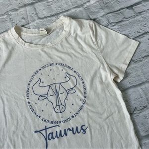 LE Life Elsewhere Taurus Astrology Short Sleeve Shirt